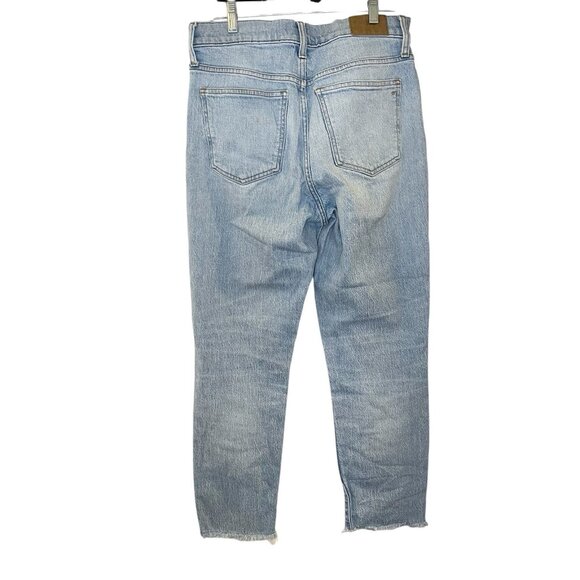 MADEWELL The Perfect Vintage Jean in Coney Wash: Destroyed Edition Distressed 28 - Picture 3 of 10